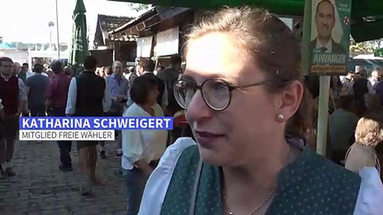 Aiwanger beim gillamoos-frühschoppen: von der flugblattaffäre keine spur
