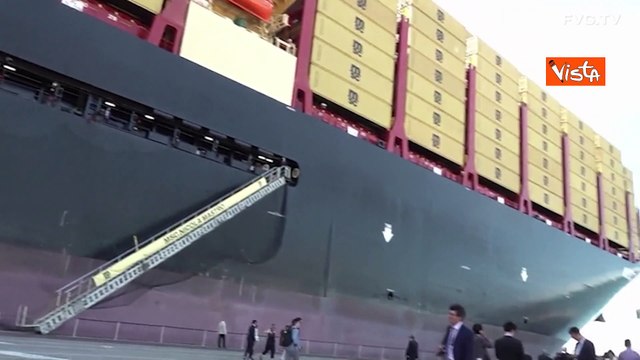 Cerimonia di battesimo della Msc Nicola Mastro, Fedriga: Occhi puntati su Trieste e il suo porto