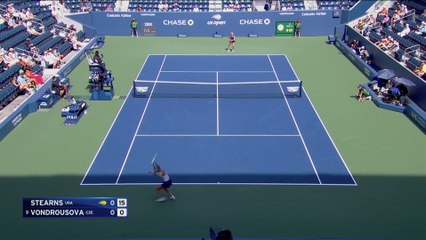 P.Stearns - Vondrousova - Les temps forts du match - US Open