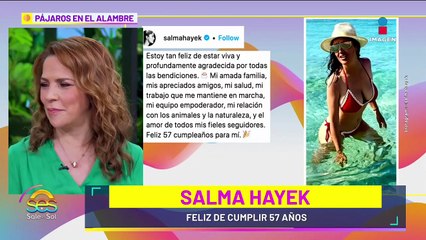 ¡Salma Hayek CELEBRA 57 años con CUERPAZO!