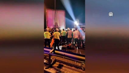 Accident de la route en chaîne sur l'autoroute TEM à Istanbul : 4 morts et 4 blessés