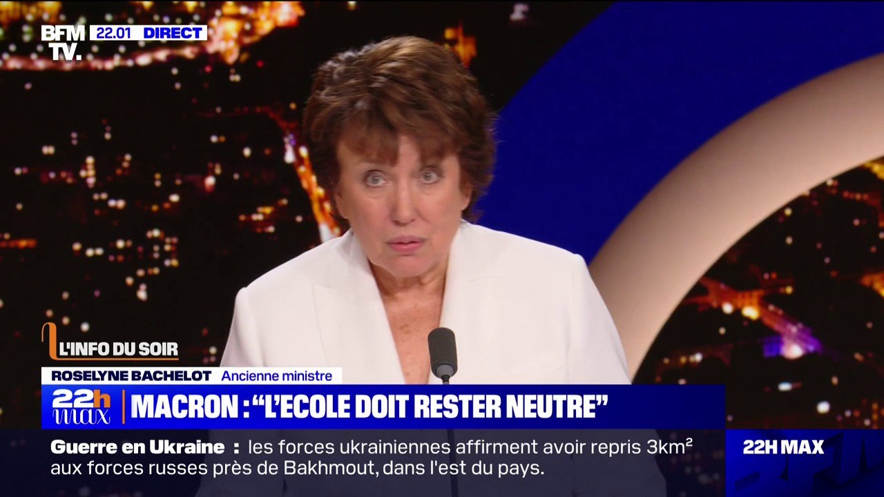 Interdiction de l'abaya: "L'entrisme des mouvements islamistes dans l'école est avéré", pour Roselyne Bachelot