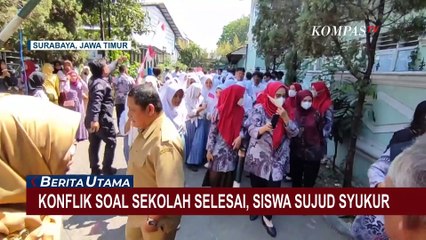 Konflik Internal Sekolah selesai, Siswa SMK Prapanca 2 Sujud Syukur