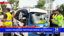 Los Olivos: Realizan operativo contra mototaxis 