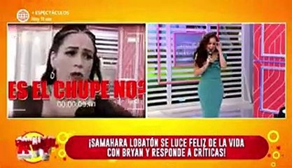 Melissa Klug molesta por la actitud de Samahara Lobatón