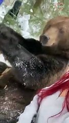 Woman overcomes her fear of bears   PETASTIC