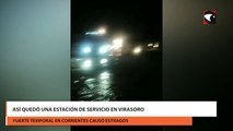 Así quedó una estación de servicio en Virasoro