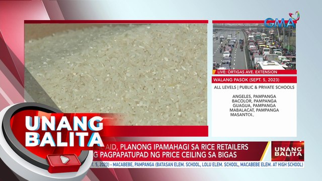 P2-B finanacial aid, planong ipamahagi sa rice retailers kasunod ng pagpapatupad ng price ceiling sa bigas | UB