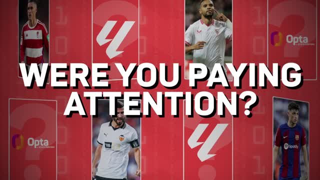 FOOTBALL: LaLiga: Did you pay attention to GW4? Take Opta's LaLiga quiz