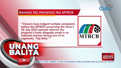 Pinatawan ng MTRCB ng 12 days na airing suspension ang noontime show na It's Showtime | UB