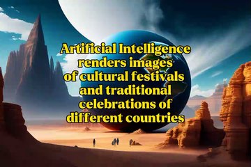 AI renders imagesof cultural festivals and traditionalcelebrations off different countries