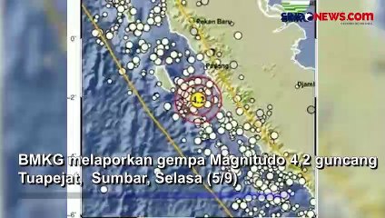 Download Video: Tuapejat Sumatera Barat Diguncang Gempa Dangkal, Magnitudo 4,2