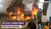 3 Rumah Dinas Guru dan Asrama SMP Negeri 7 Muara Teweh Terbakar, Siswa Histeris