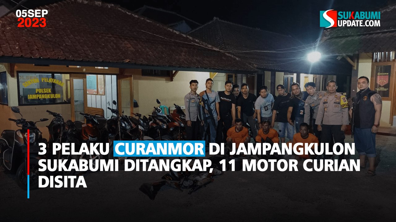 3 Pelaku Curanmor di Jampangkulon Sukabumi Ditangkap, 11 Motor Curian Disita