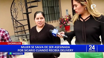 Descargar video: Chorrillos: mujer salva de ser asesinada tras esconderse detrás de repartidor de delivery