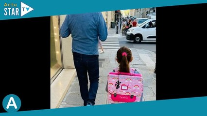 PHOTO Gérard Darmon avec sa dernière fille, Léna, 6 ans  adorablement prête pour la rentrée