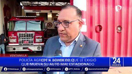 Ventanilla: policía agrede a bombero que le pidió retirar su auto que impedía el paso a la estación