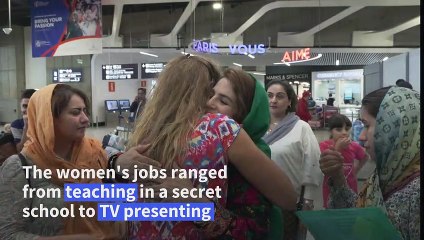 Evacuated Afghan women embrace freedom in France