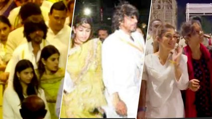 Amid Jawan Release Buzz, Shah Rukh Khan, Nayanthara, and Suhana Visit Tirupati Temple for Blessings