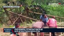 Petani di Tasikmalaya Bangun Kincir Air Secara Swadaya