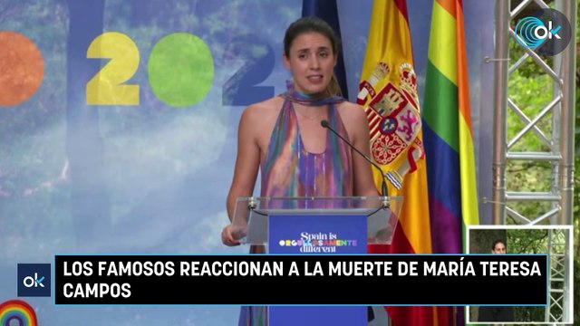 Los famosos reaccionan a la muerte de María Teresa Campos