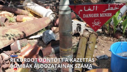 Rekordot döntött a kazettás bombák áldozatainak száma