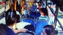 Kalp krizi geçiren yolcuyu hastaneye otobüsle yetiştirdiler