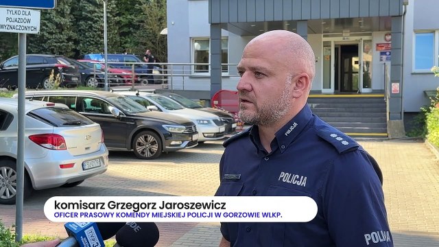 Gazeta Lubuska. Gorzów Wlkp. Policyjna eskorta ojca z 1,5-letnim dzieckiem
