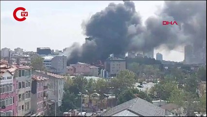 Son Dakika... İstanbul'da yangın Çevre binalara yayılıyor