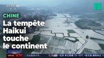 Les inondations impressionnantes en Chine touchée par la tempête Haikui