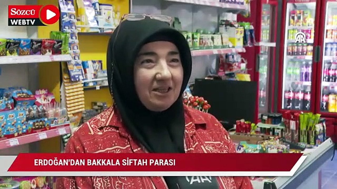 Erdoğan’dan bakkala siftah parası