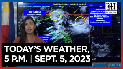 Today's Weather, 5 P.M. | Sept 5, 2023