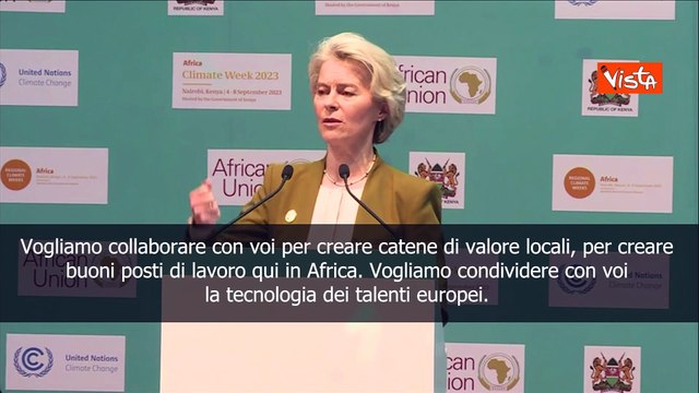Von der Leyen in Kenya: Collaborare per creare catene di valore locali e posti di lavoro