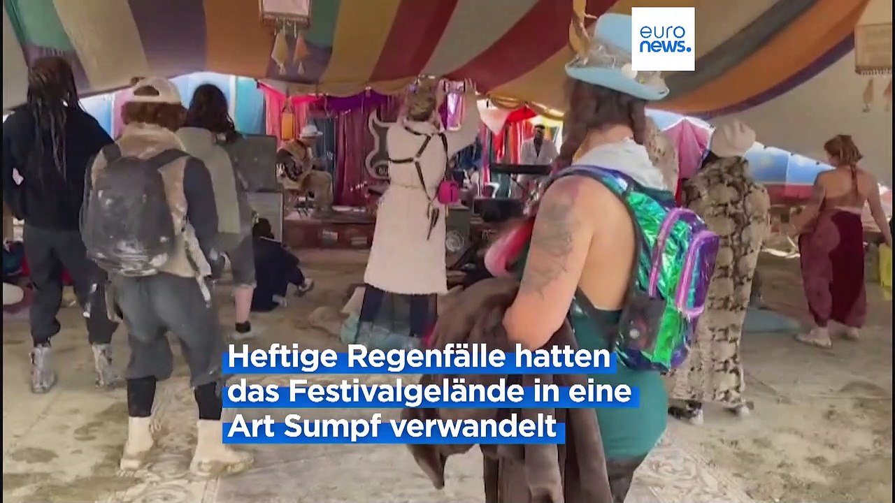 Nach Tagen im Schlamm: 'Burning Man'-Besucher können endlich nach Hause fahren