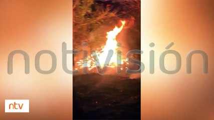 Incendio de magnitud en Portachuelo fue causado por una 'colilla' de cigarro