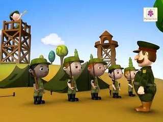 Five Little Soldiers - 3D English Nursery Rhyme for Children _ Periwinkle _ Rhyme #18