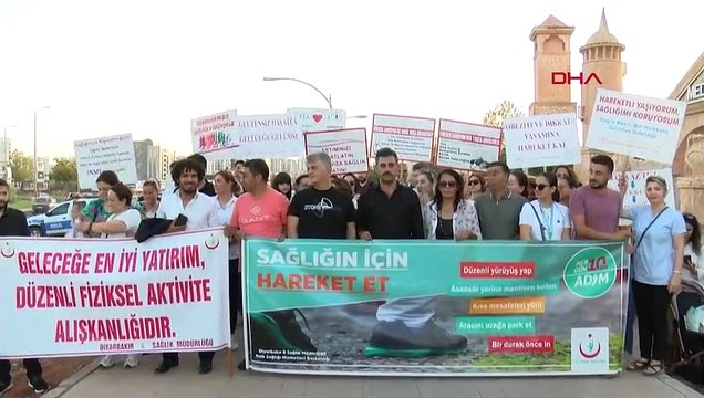 Diyarbakır'da Halk Sağlığı Haftası kapsamında yürüyüş etkinliği düzenlendi