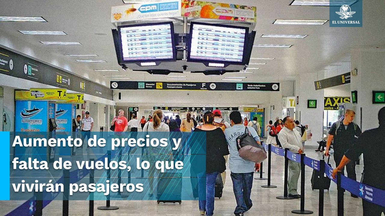 Pasajeros los perdedores por menos vuelos en AICM: expertos
