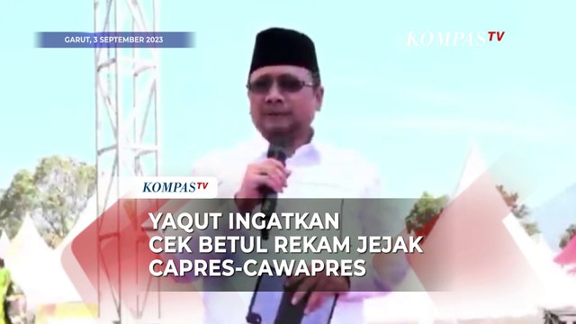 Ini Pernyataan Menag Yaqut Ingatkan Masyarakat Cek Rekam Jejak Capres