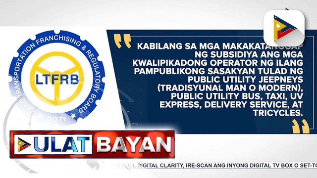 LTFRB, mamamahagi ng fuel subsidy sa mga operator, driver sa ilalim ng ‘Pantawid Pasada Program’