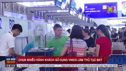 Chưa nhiều hành khách sử dụng VneID làm thủ tục bay