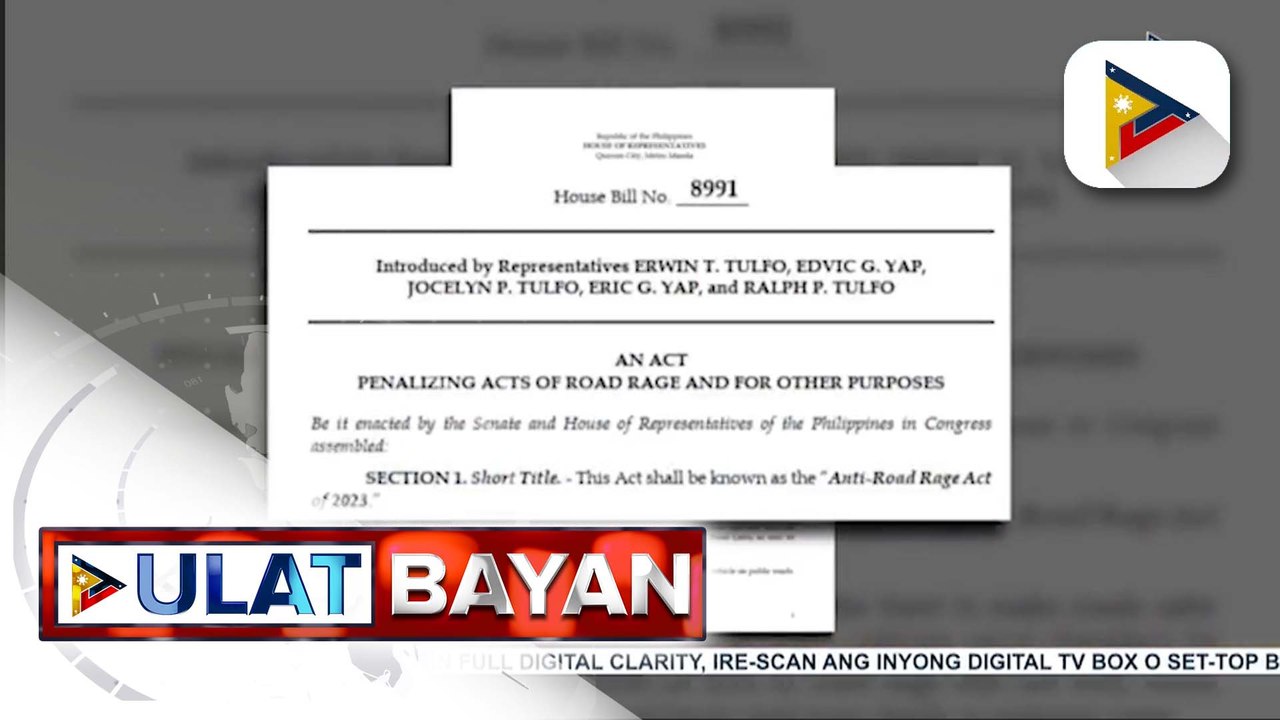 Pagpasa ng bagong panukalang batas vs. road rage incidents sa bansa, isinusulong sa Kamara