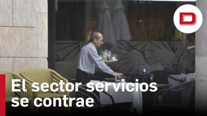 La actividad del sector servicios se contrae por primera vez desde octubre
