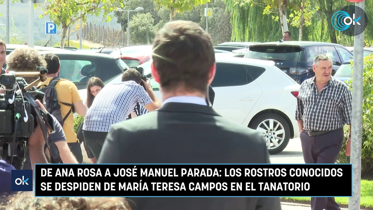 De Ana Rosa a José Manuel Parada: los rostros conocidos se despiden de María Teresa Campos en el tanatorio