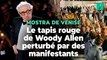 Le tapis rouge de « Coup de chance » de Woody Allen à la Mostra de Venise perturbé par des manifestants