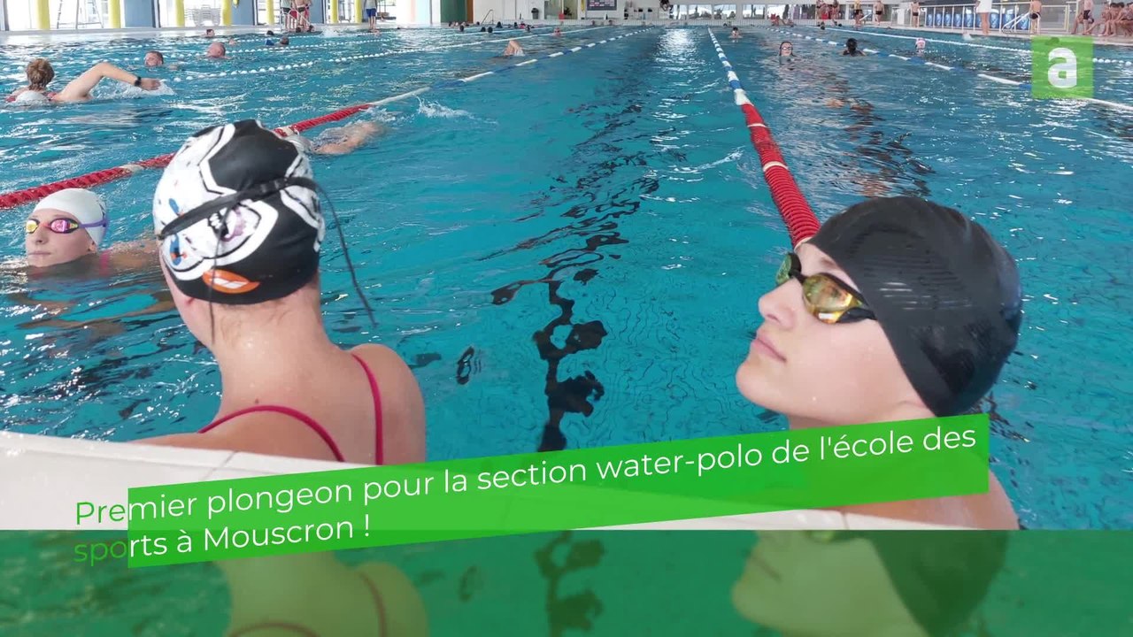 Mouscron: premier plongeon pour la section water-polo de l'école des sports