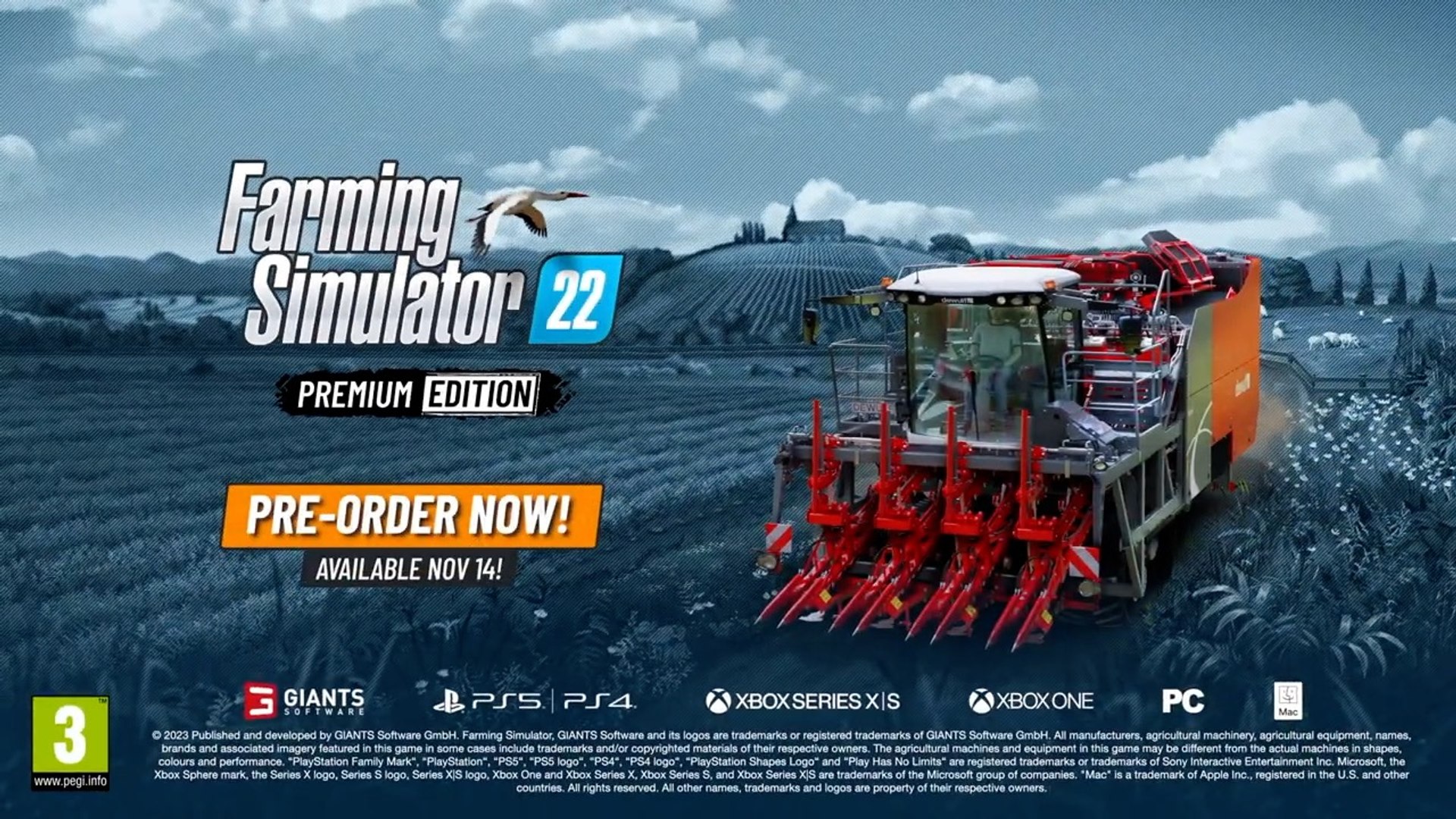Farming Simulator 22 [ Launch Edition ] (PS4) NEW