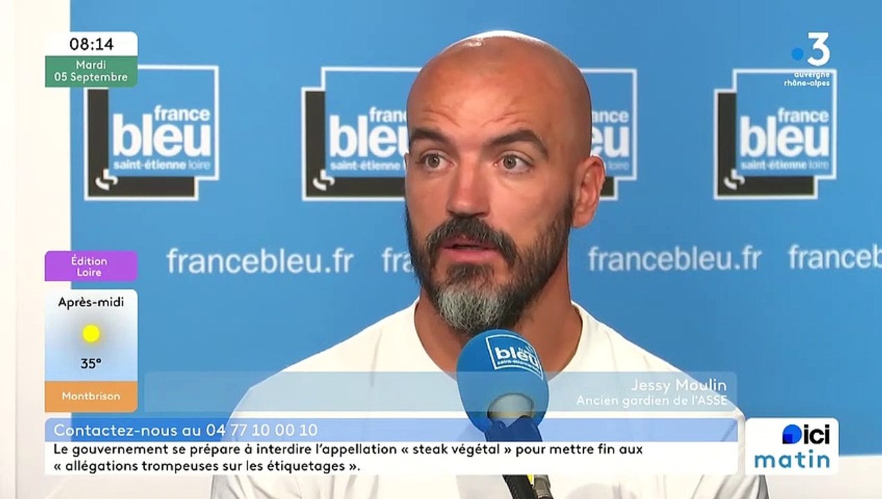 Jessy Moulin, ancien gardien de l'ASSE, invité exceptionnel de France bleu Saint-Étienne Loire