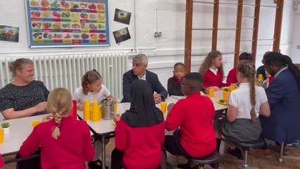 Sadiq Khan on his free school meal scheme