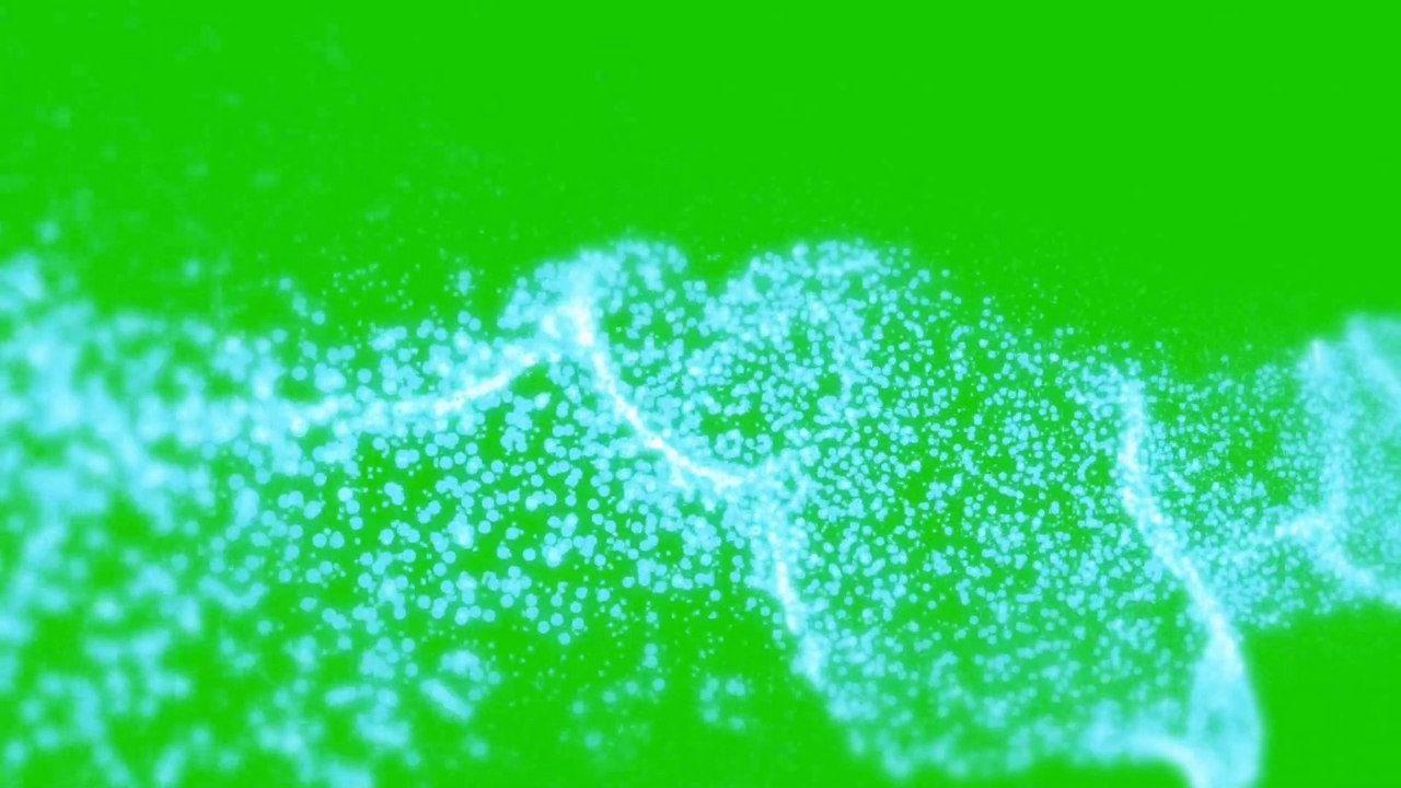 Abstract Particles Animation Green screen Background 4K